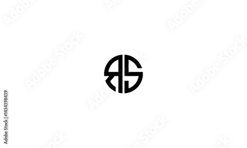 RS initial letter logo