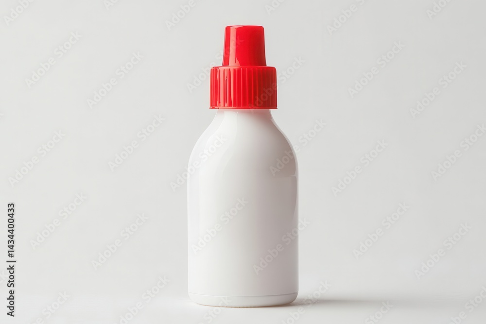 Isolated white background with glue bottle and empty space Isolated white background with glue bottle and empty space