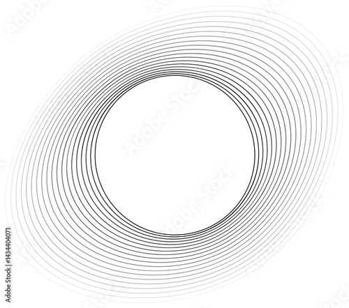 Shape consists of a round center enclosed by soft amoeba-like contours with curved layers in a fading opacity gradient.