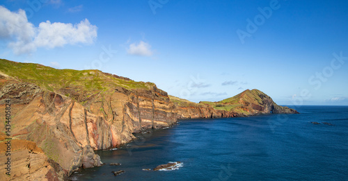 dramatic coastline with rocks of Madeira, Portugal