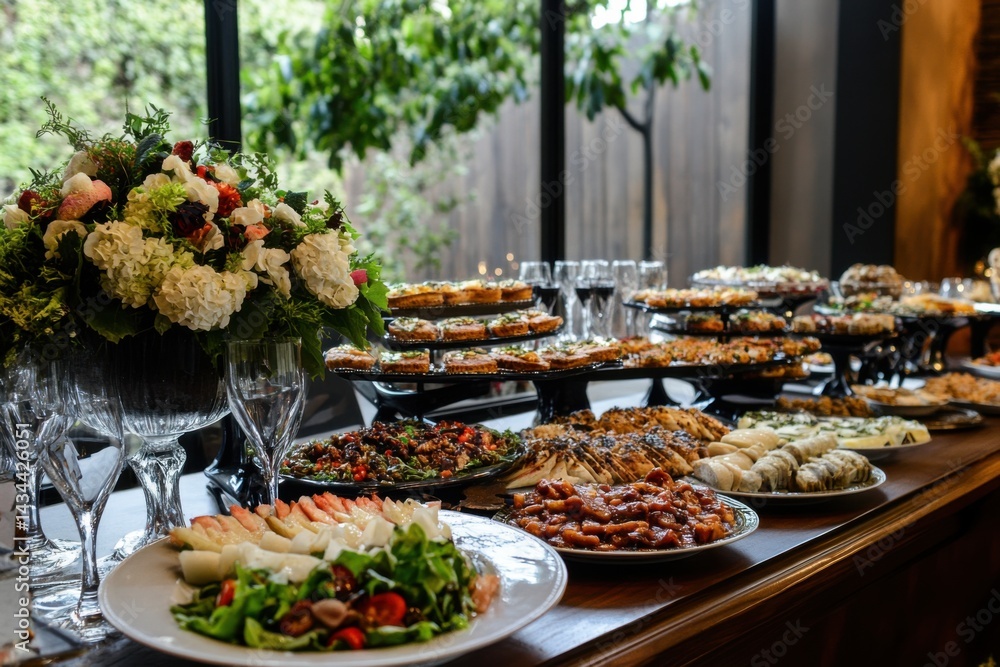 Elegant Buffet Spread Elegant Buffet Spread