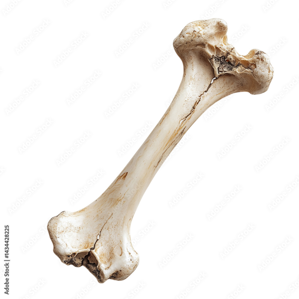 Fototapeta premium Radius Bone on white background
