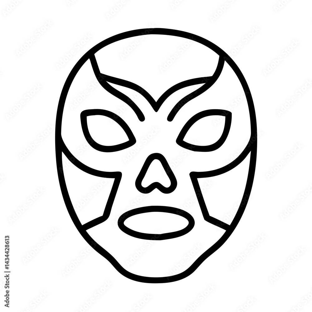 Lucha libre wrestling mask vector icon illustration design for mexican wrestler and sport fan Lucha libre wrestling mask vector icon illustration design for mexican wrestler and sport fan