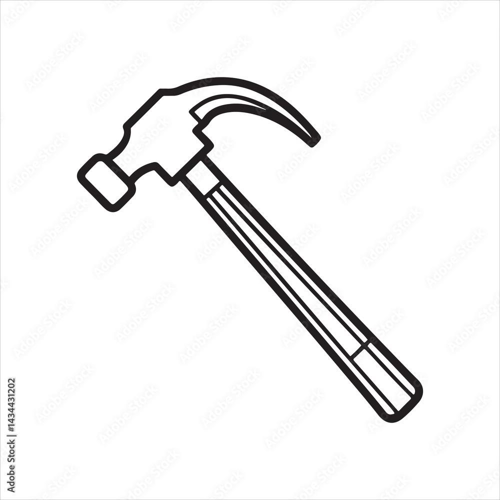 claw hammer vector art illustration claw hammer vector art illustration