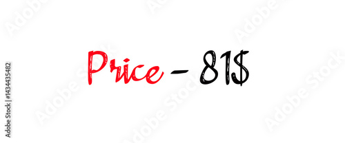 Sales banner price tag text design vector.