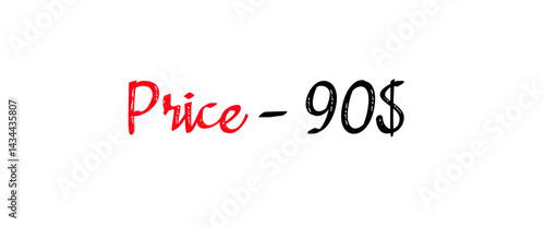 Sales banner price tag text design vector.