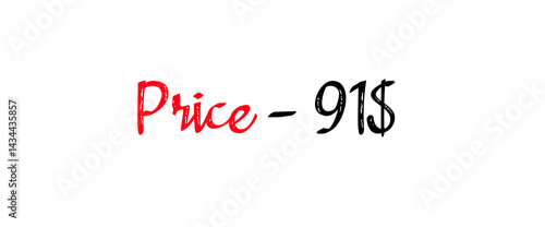 Sales banner price tag text design vector.