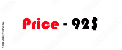 Sales banner price tag text design vector.