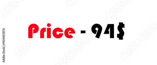 Sales banner price tag text design vector.