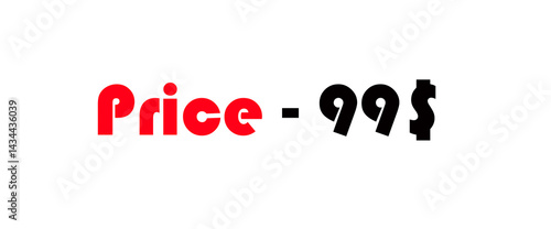 Sales banner price tag text design vector.