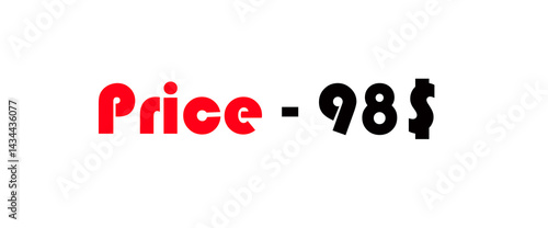 Sales banner price tag text design vector.