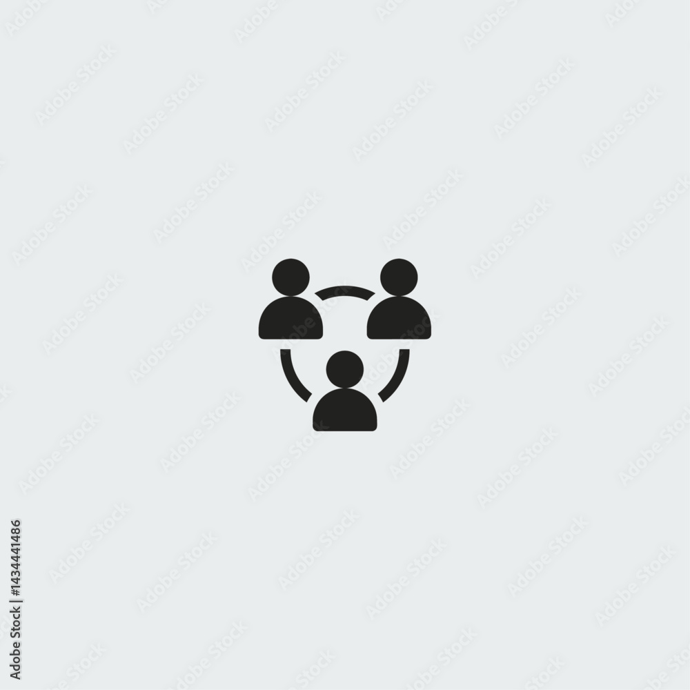 Network icon logo flat vector design Network icon logo flat vector design