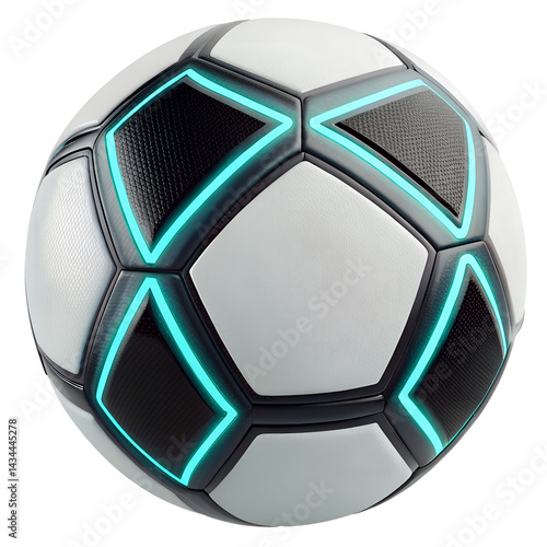 Futuristic Glowing Soccer Ball - Technology Meets Sport