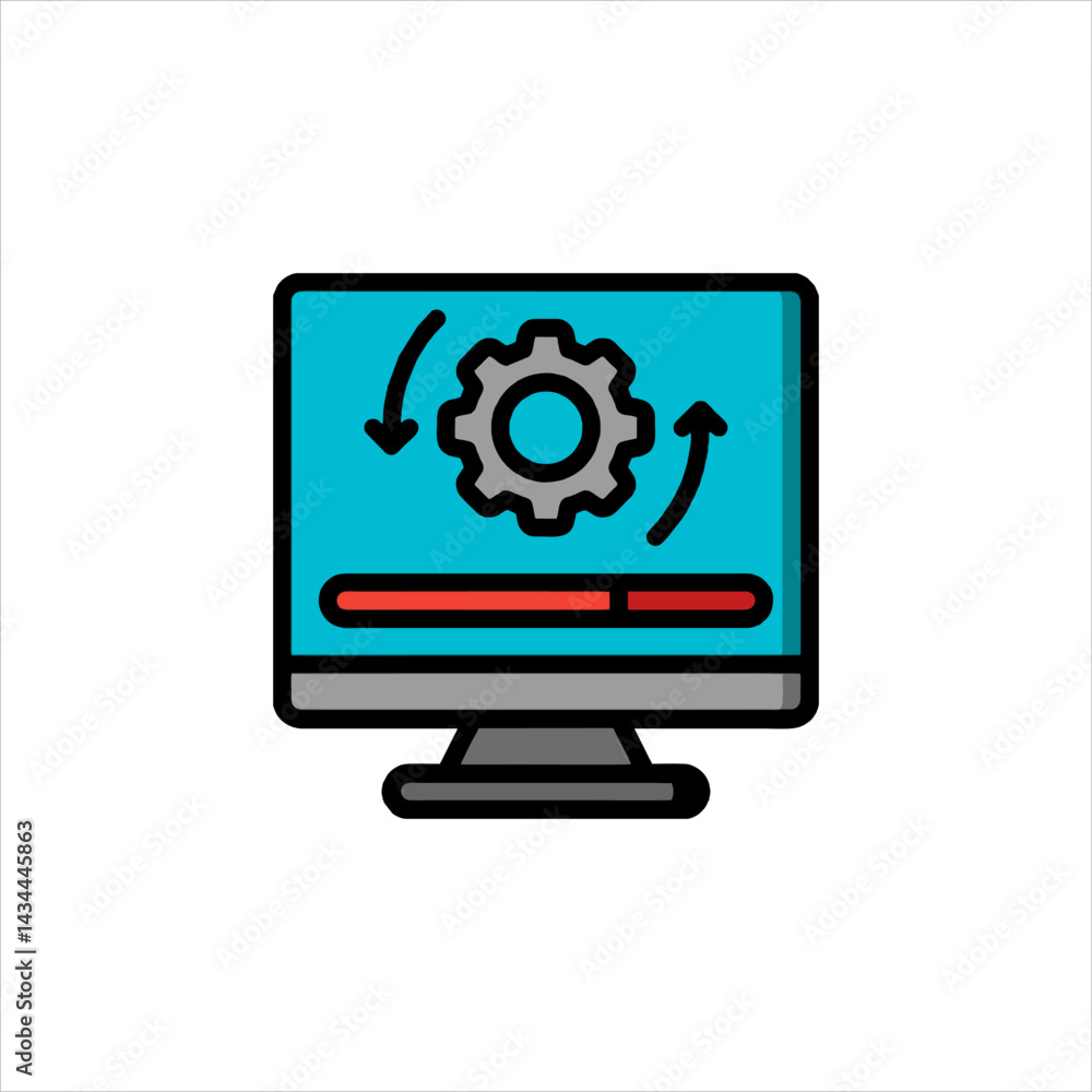 computer monitor icon computer monitor icon