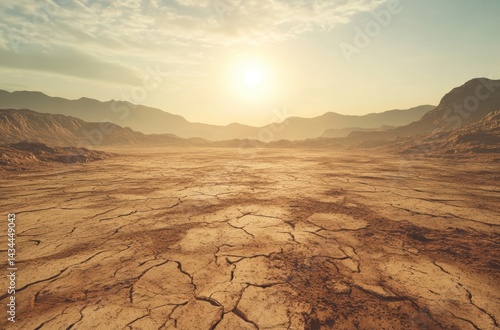 sunset in the desert