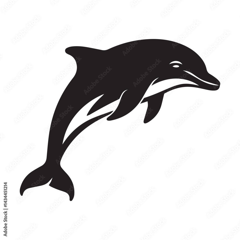 Obraz premium dolphin isolated on white background