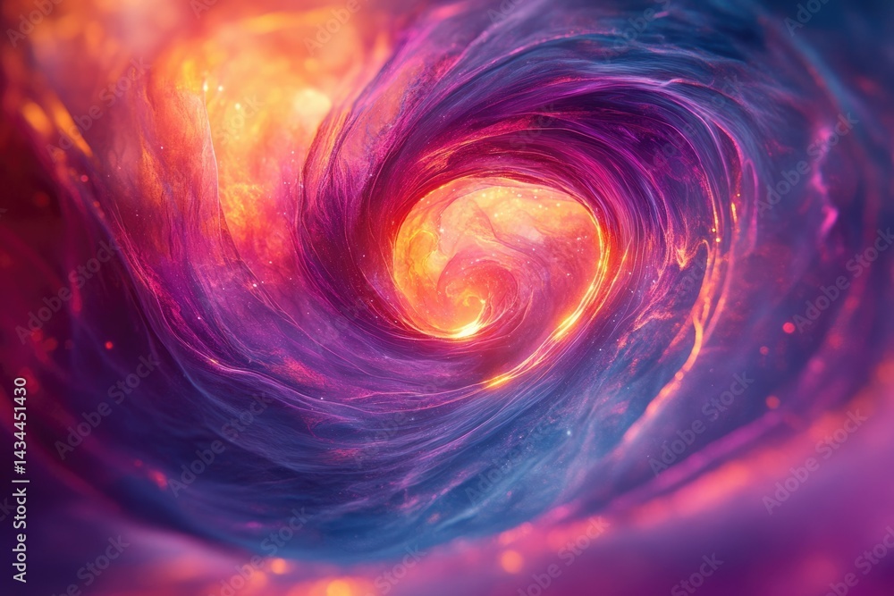 A vibrant, swirling nebula with hues of purple, pink, and orange, creating a cosmic vortex. A vibrant, swirling nebula with hues of purple, pink, and orange, creating a cosmic vortex.