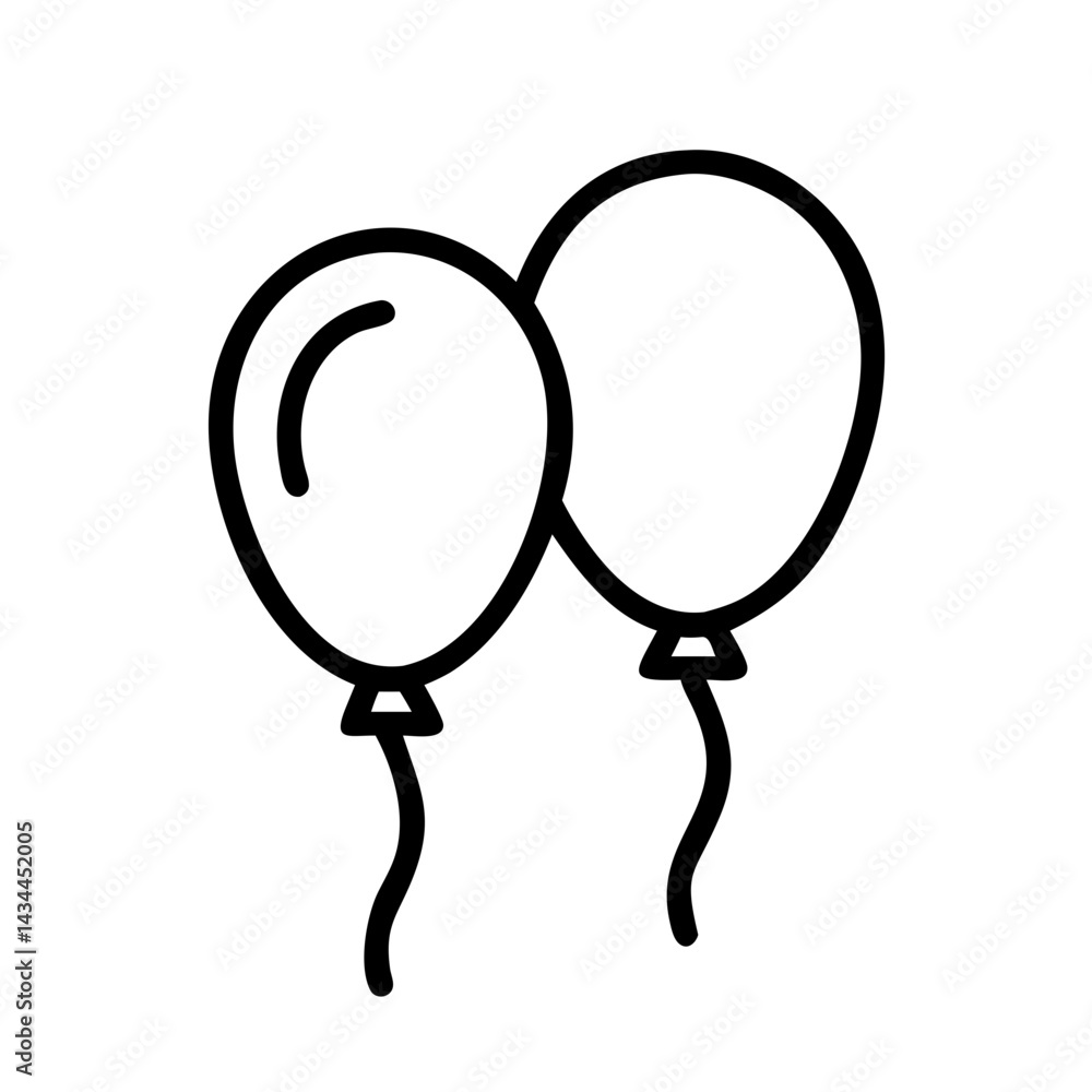 Celebration party balloons vector illustration graphic element birthday party balloons drawing balloons art design Celebration party balloons vector illustration graphic element birthday party balloons drawing balloons art design