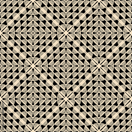 Pattern with crochet granny square wallpaper handmade decorative art design print