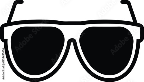 sunglasses on a white background vector