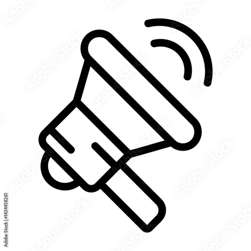 Loud Speaker Out line Icon