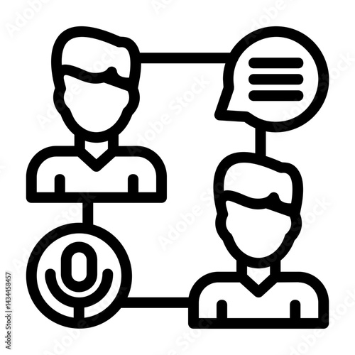 Communication Out line Icon
