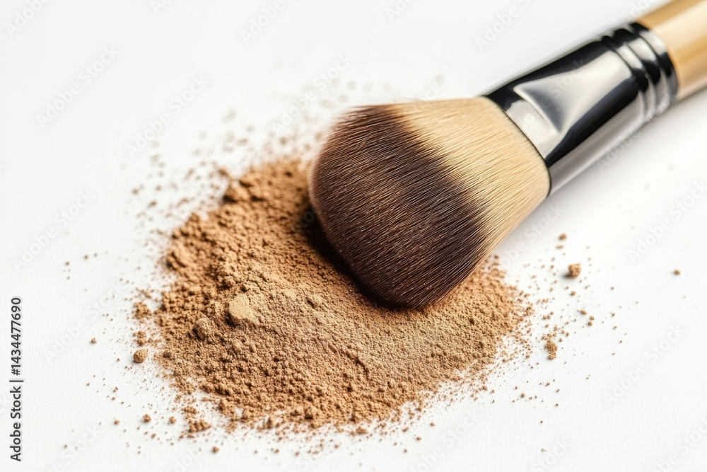 Makeup Brush with Powder