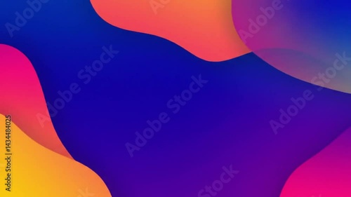 abstract background with colorful waves, Vibrant Abstract Gradient Background with Fluid Shapes and Vivid Colors