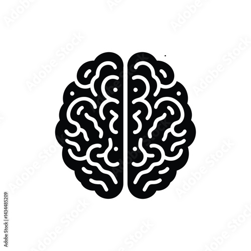 Human Brain Creative Mental Thinking and Intelligence Process Concept