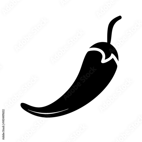 chili icon, chili silhouette vector illustration-simple silhouette illustration of chili,chili vector