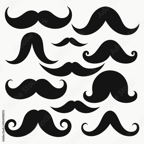 set of mustaches