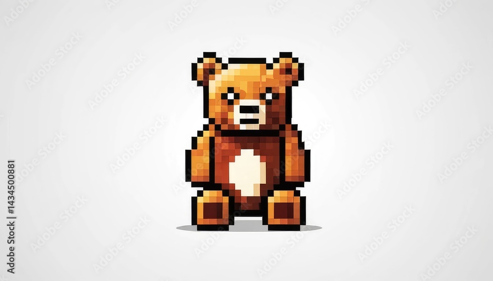 Pixel bear icon Pixel bear icon