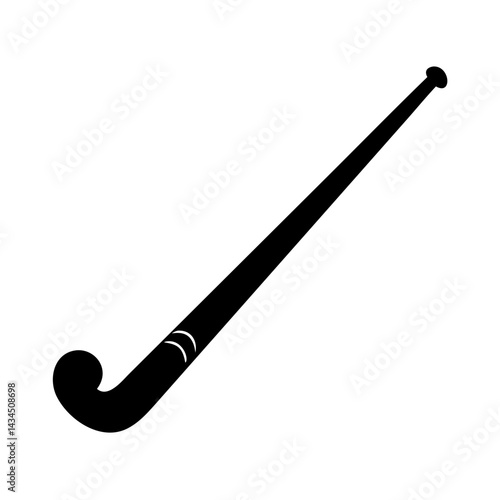field hockey stick icon, field hockey stick silhouette vector illustration-simple silhouette illustration of field hockey stick,field hockey stick vector
