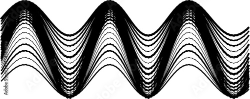 Irregular wavy parallel lines forming an abstract pattern resembling electric wave distortions.