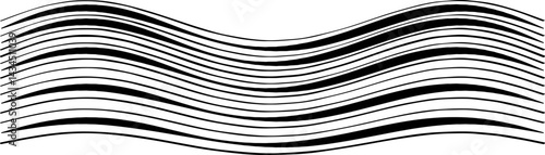 A pattern of wavy parallel lines creating an illusionary sense of motion and depth.