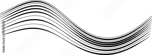Wavy parallel lines forming an organic, fluid pattern with an irregular arrangement.