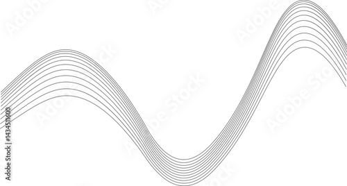 Wavy parallel lines forming a structured, rhythmic wave sequence.