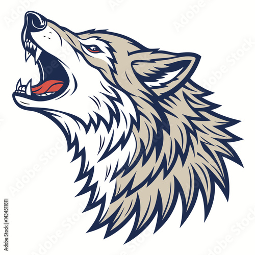 Roaring Wolf Head