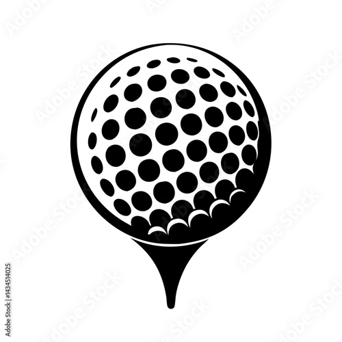 golf ball icon, golf ball silhouette vector illustration-simple silhouette illustration of golf ball,golf ball vector