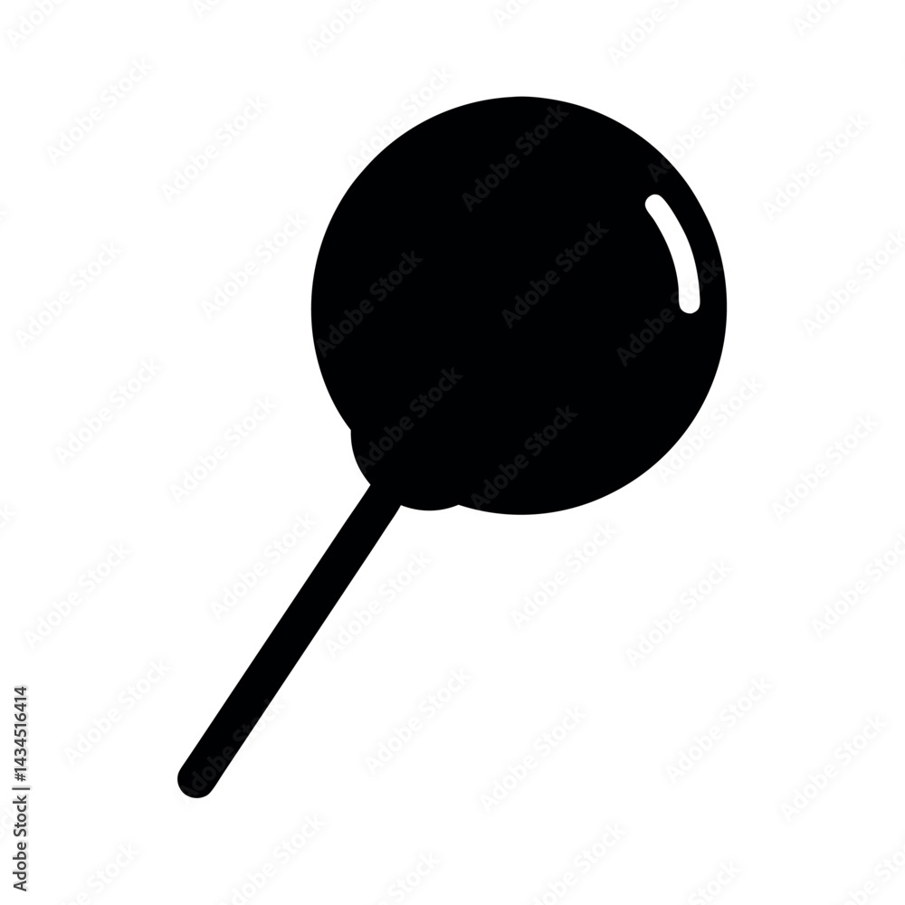 Lollipop Black Vector Silhouette Art Lollipop Black Vector Silhouette Art