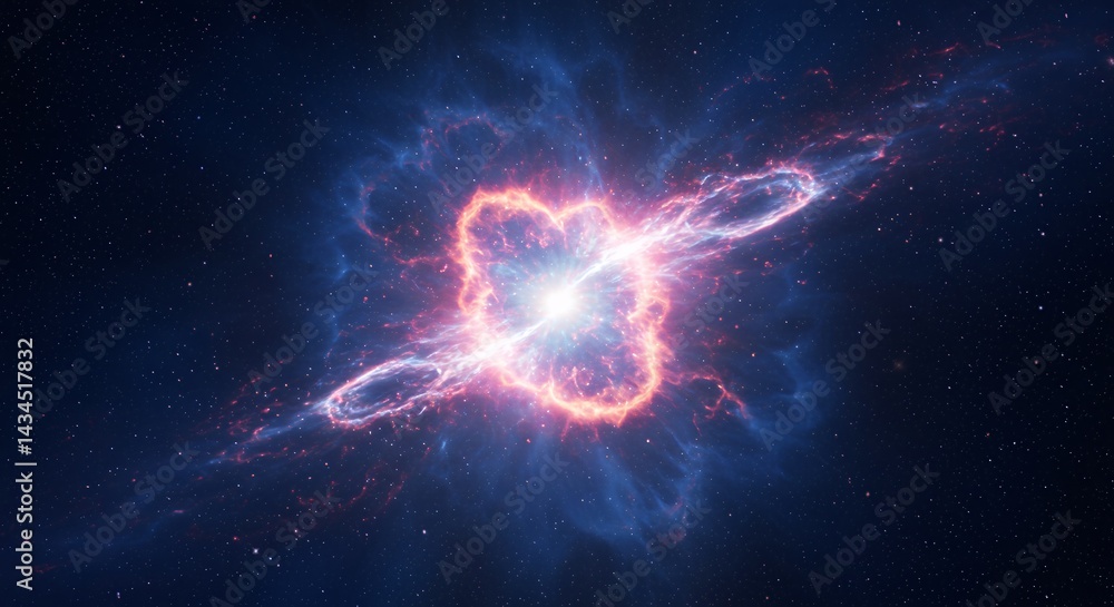 Abstract colorful energy collision graphic design Abstract colorful energy collision graphic design