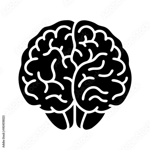 human brain in line style icon, human brain in line style silhouette vector illustration-simple silhouette illustration of human brain in line style,human brain in line style vector