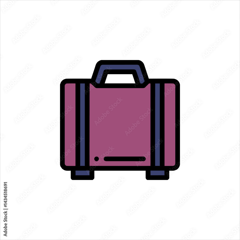 blue suitcase isolated on white blue suitcase isolated on white