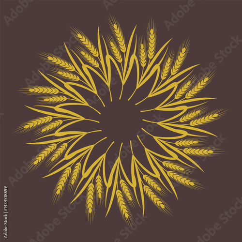 abstract sun vector illustration
