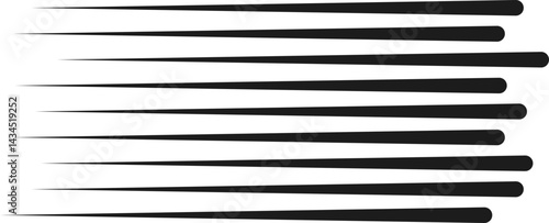 Parallel lines arranged in an irregular pattern, creating a dynamic linear structure.