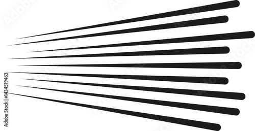 Parallel lines radiating outward with varying thickness, creating a dynamic expanding effect.