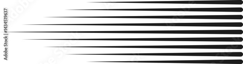 Parallel lines extending into triangular tails, creating a pointed, directional effect.