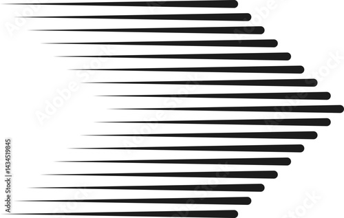 Parallel lines arranged in a V-shape, creating a converging and directional structure.