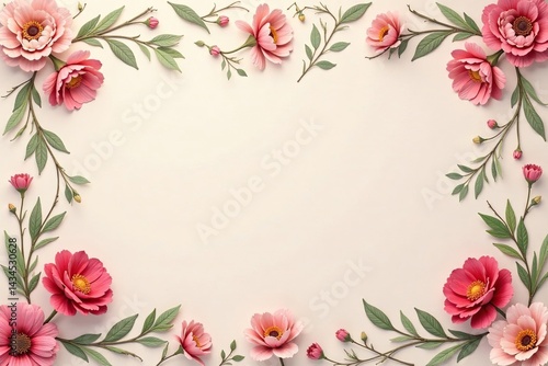 Wallpaper Mural Subtle repeating floral pattern on a light background , print, vintage, surface Torontodigital.ca