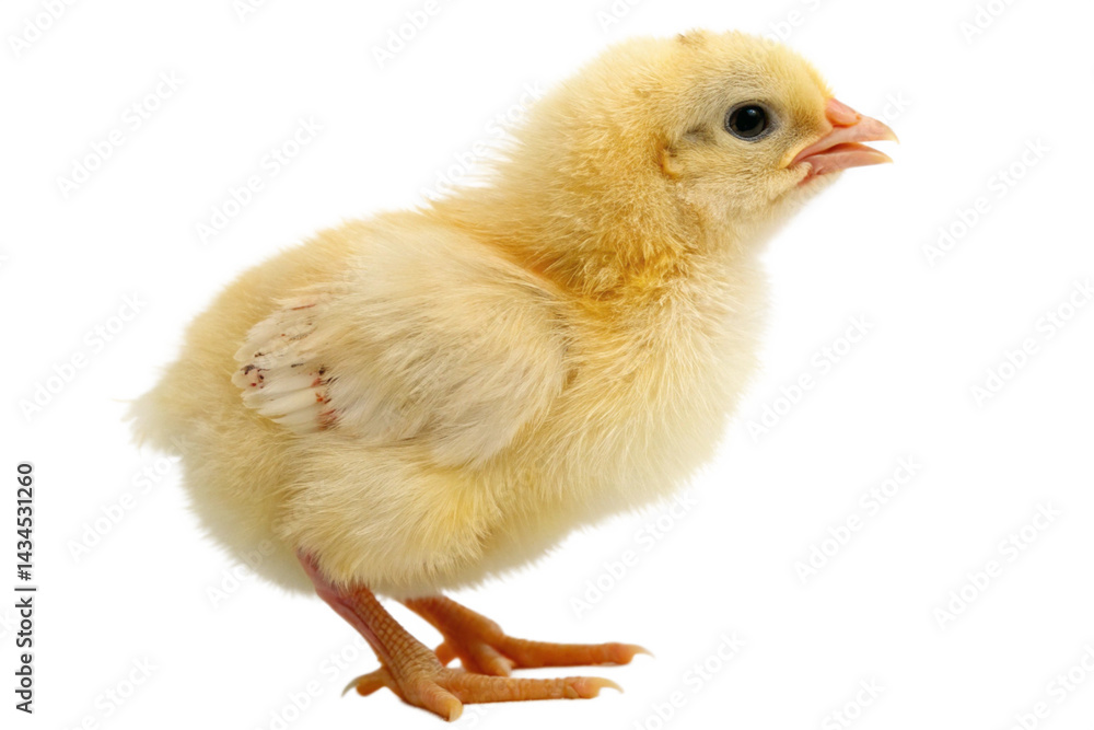 Fototapeta premium Easter chick isolated on transparent background 